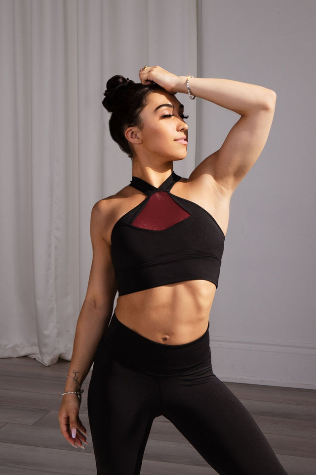 Unstoppable Me SS22 Black Sports Bra - SewSewYou