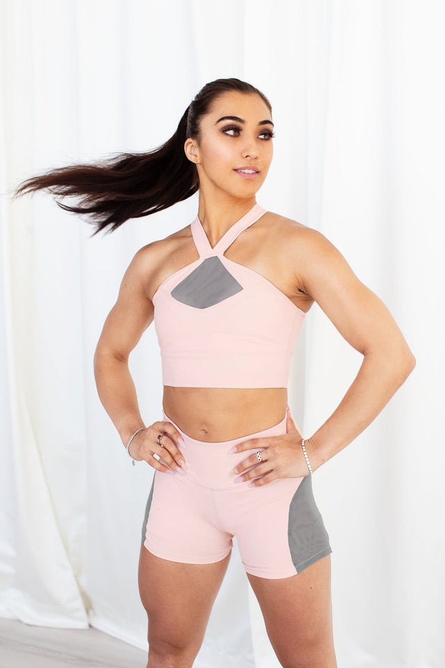 Unstoppable Me SS22 Pink Sports Bra - SewSewYou