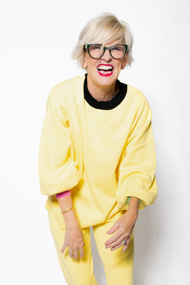 Yellow Lounge Sweater - SewSewYou